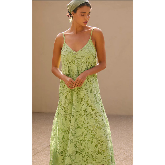 NWT Anthropologie Suboo Lace A-Line Midi Dress - Small - Picture 1 of 5